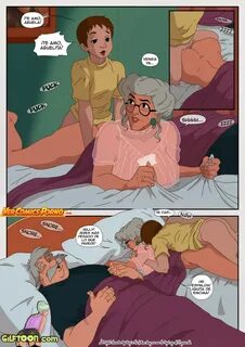 Milftoon: Nieto follando con abuela en secreto 