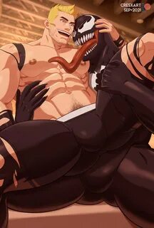 cresxart, eddie brock, venom, venom (marvel), marvel, marvel comics, spider...
