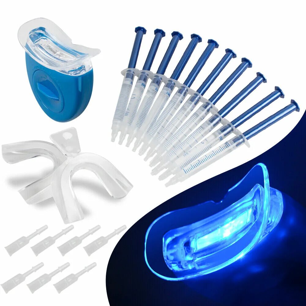 Отбеливание зубов Teeth Whitening Kit. УФ гель для отбеливания зубов. Dental Kit зубной набор.