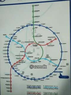 Схема карты метро ташкент
