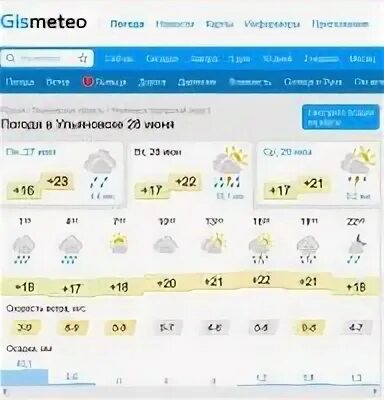 Гисметео на май 2024