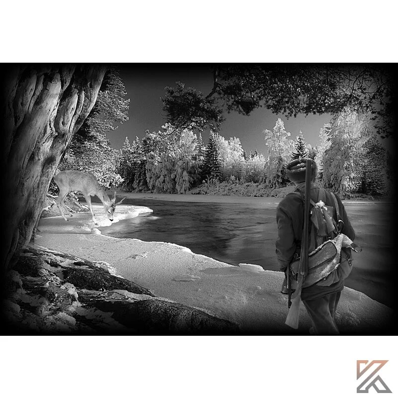 ружьё для гравировки на граните. пейзаж на памятнике из гранита. охота гравировка на памятник. охота для гравировки на камне. гравировка охотнику.