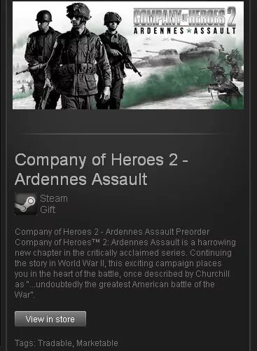 Гифт компани. Company of Heroes 2: Ardennes Assault. Company of Heroes 2.