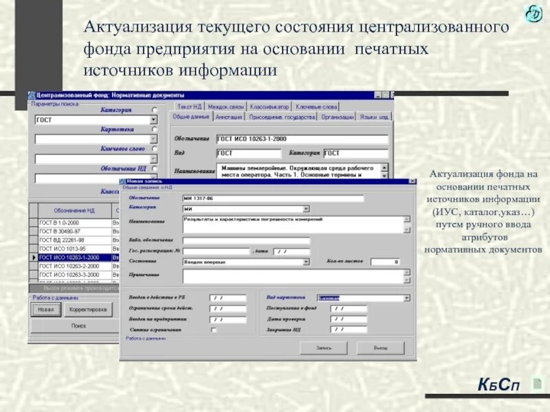 Формирование библиотечных фондов. Актуализация фонда. Методический центр аккредитации специалистов. Актуализация фонда. Актуализация нормативной документации на предприятии.