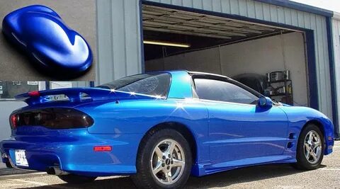 Blue pearl clearcoat