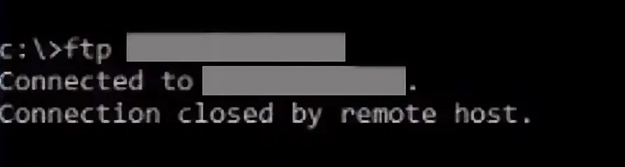 Connection closed 100. Ftp error картинка. что значит connection closed.