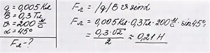 На заряд q 3 10 7. Определить силу действующую на заряд 0.005 кл. Определить силу действующую на заряд 0.005 кл движущийся. Задачи на силу Лоренца 9 класс физика. В магнитном поле с индукцией 0.3 ТЛ.