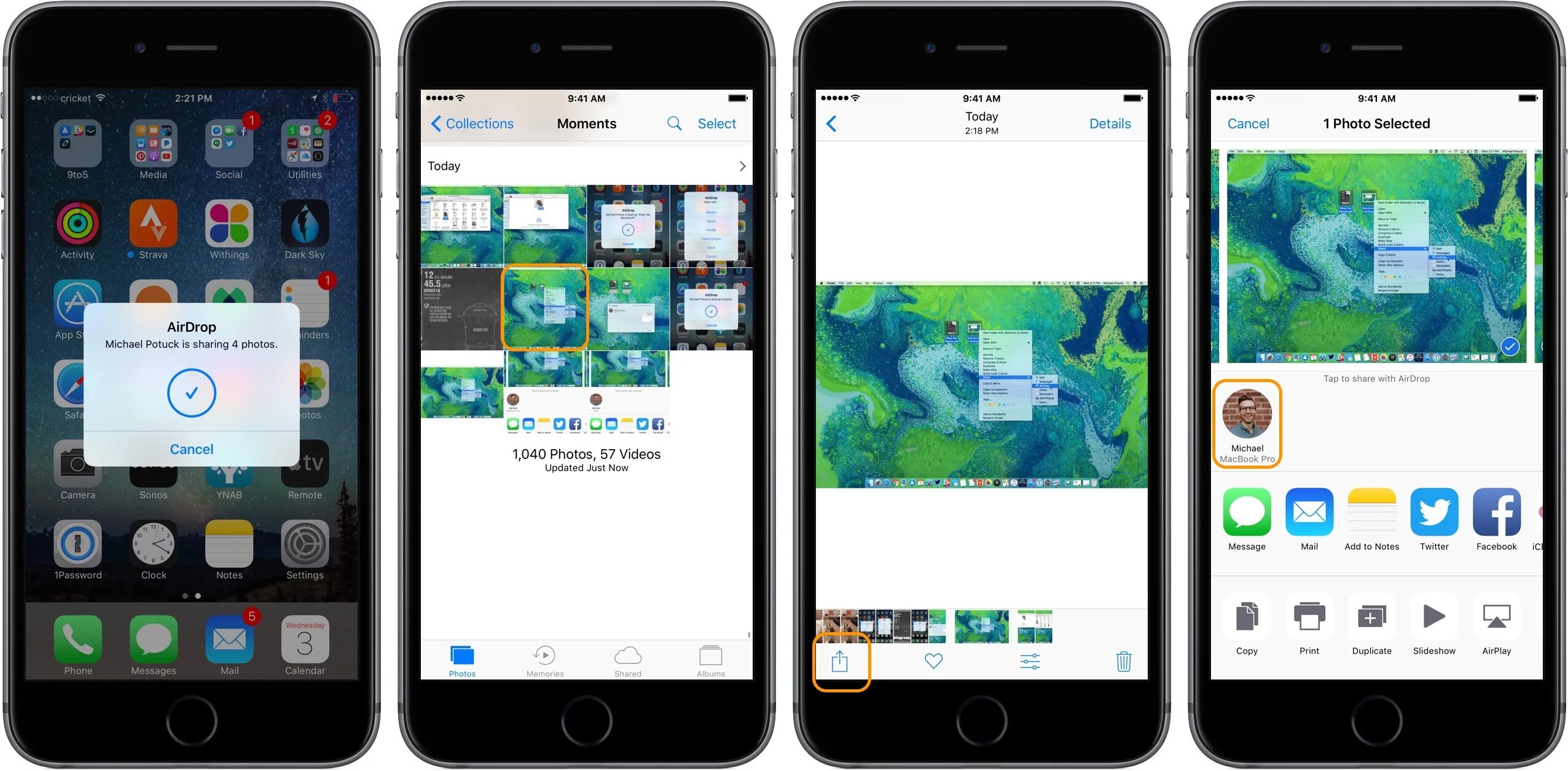 Передавать приложения airdrop