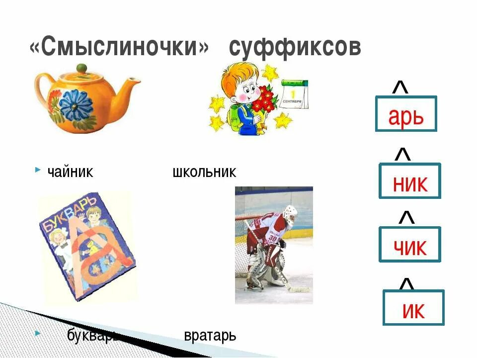 Суффиксы. Суффиксы иц и ец в существительных правило. Чайничек суффикс. Слова с суффиксом ск. Профессии с суффиксом арь.