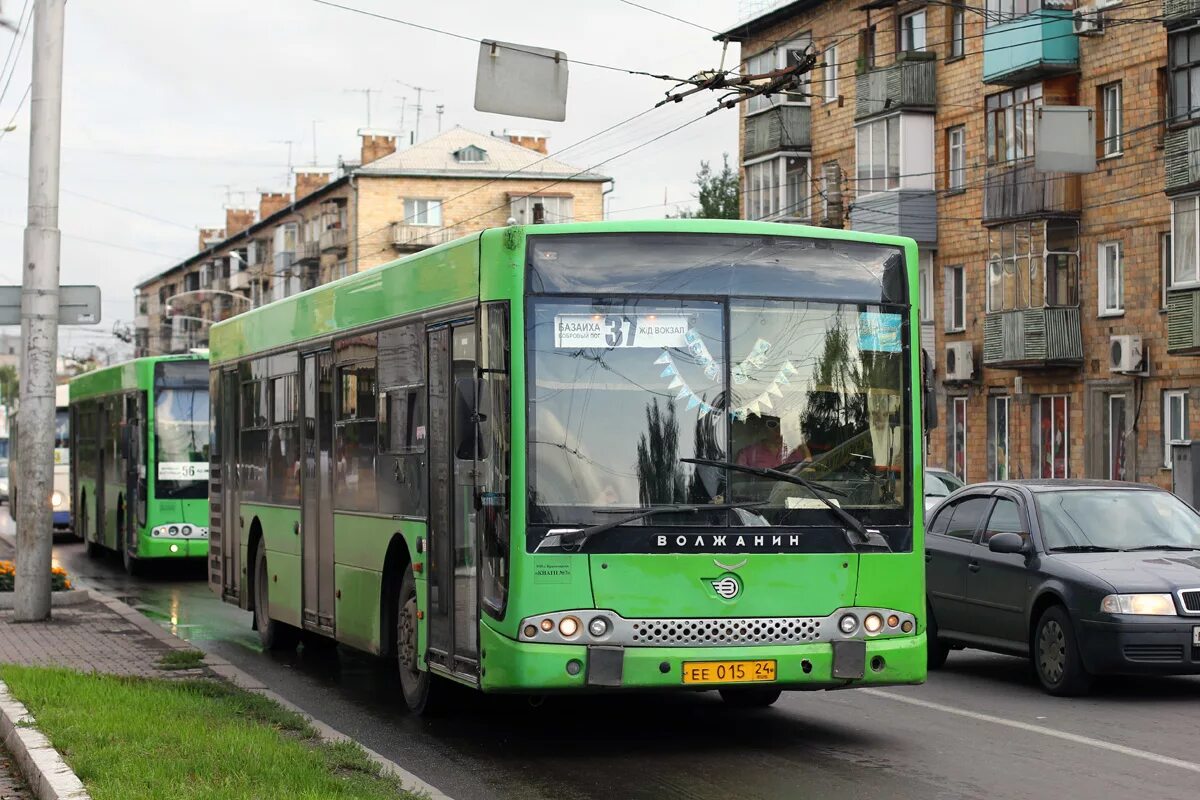 Первый автобус красноярск. Волжанин 5270 Красноярск. Автобус 37 Красноярск. Волжанин автобус Красноярск. Автобус 33 Волжанин Красноярск.