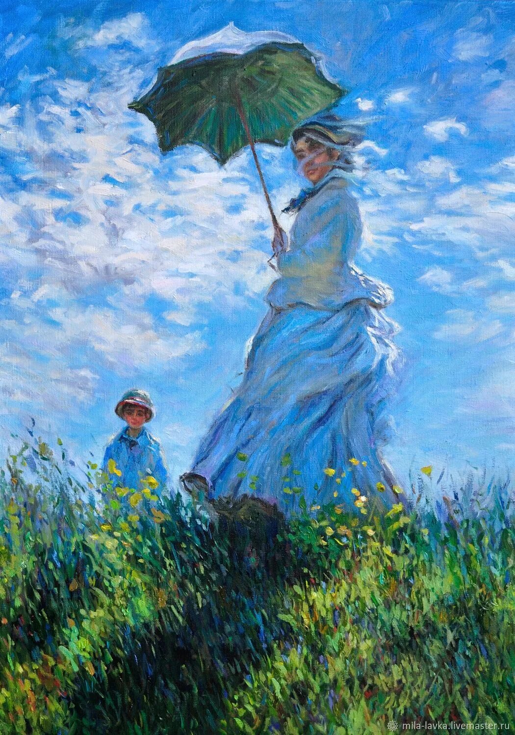 Моне прогулка дама. Моне прогулка дама