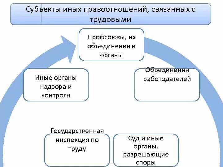 Субъекты иных правоотношений. Субъекты трудовых правоотношений схема.