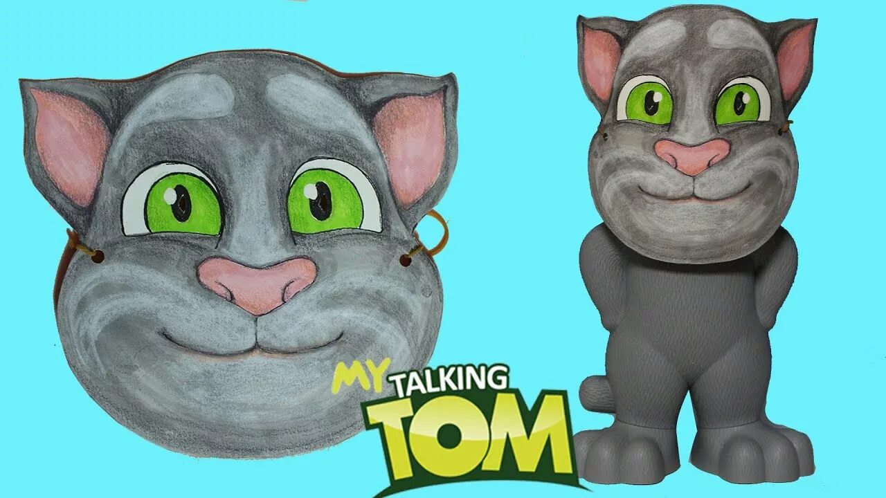 Кот том. Кот том маска. Talking Tom 2. Маска говорящий том