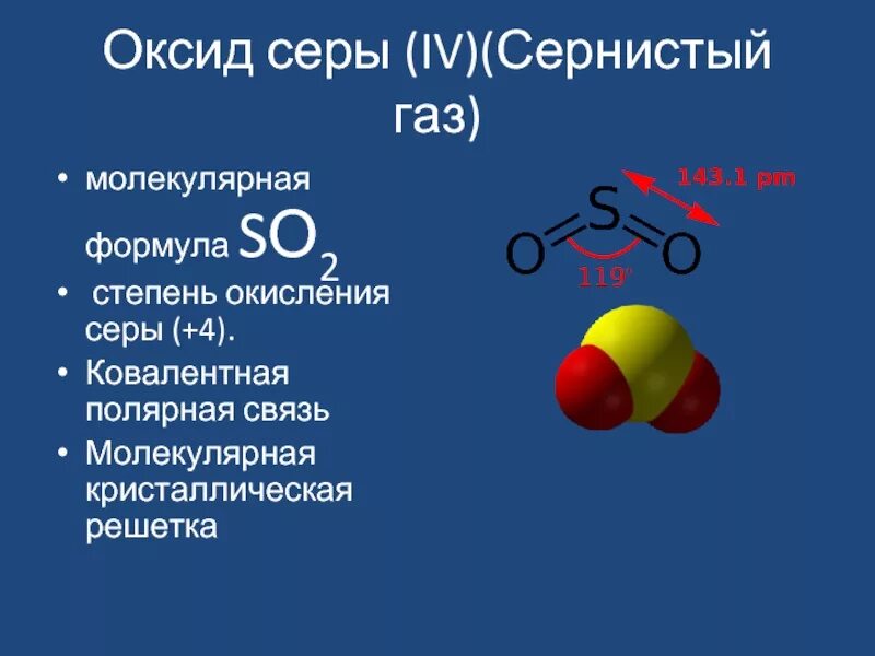 Оксид серы 4 формула степень окисления