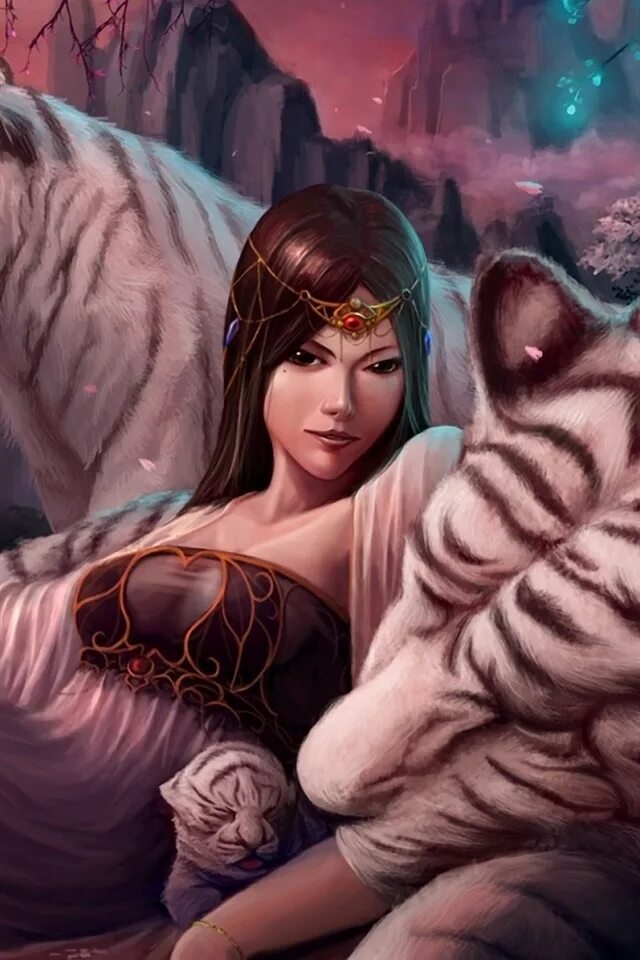 Девушка тигрица. Картина женщина с тигром. Художник джулия белл картины. Девушка с тигром фэнтези. Женщина тигрица фэнтези.