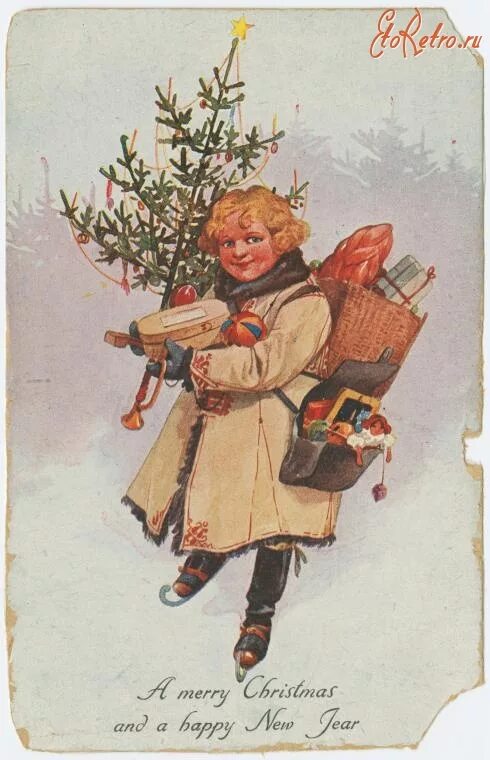 Новогодние открытки ретро. Рождественские открытки 1900-х годов. Счастливого нового года ретро открытки. Старые немецкие открытки с новым годом.