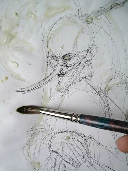 Пейзаж в графическом стиле. Тушь перо кисть. Тушь для рисования. Бумага для рисования тушью. Тушь для рисования.