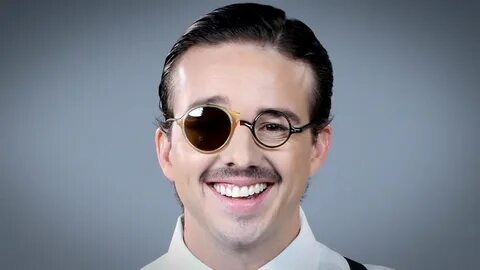 He wears glasses