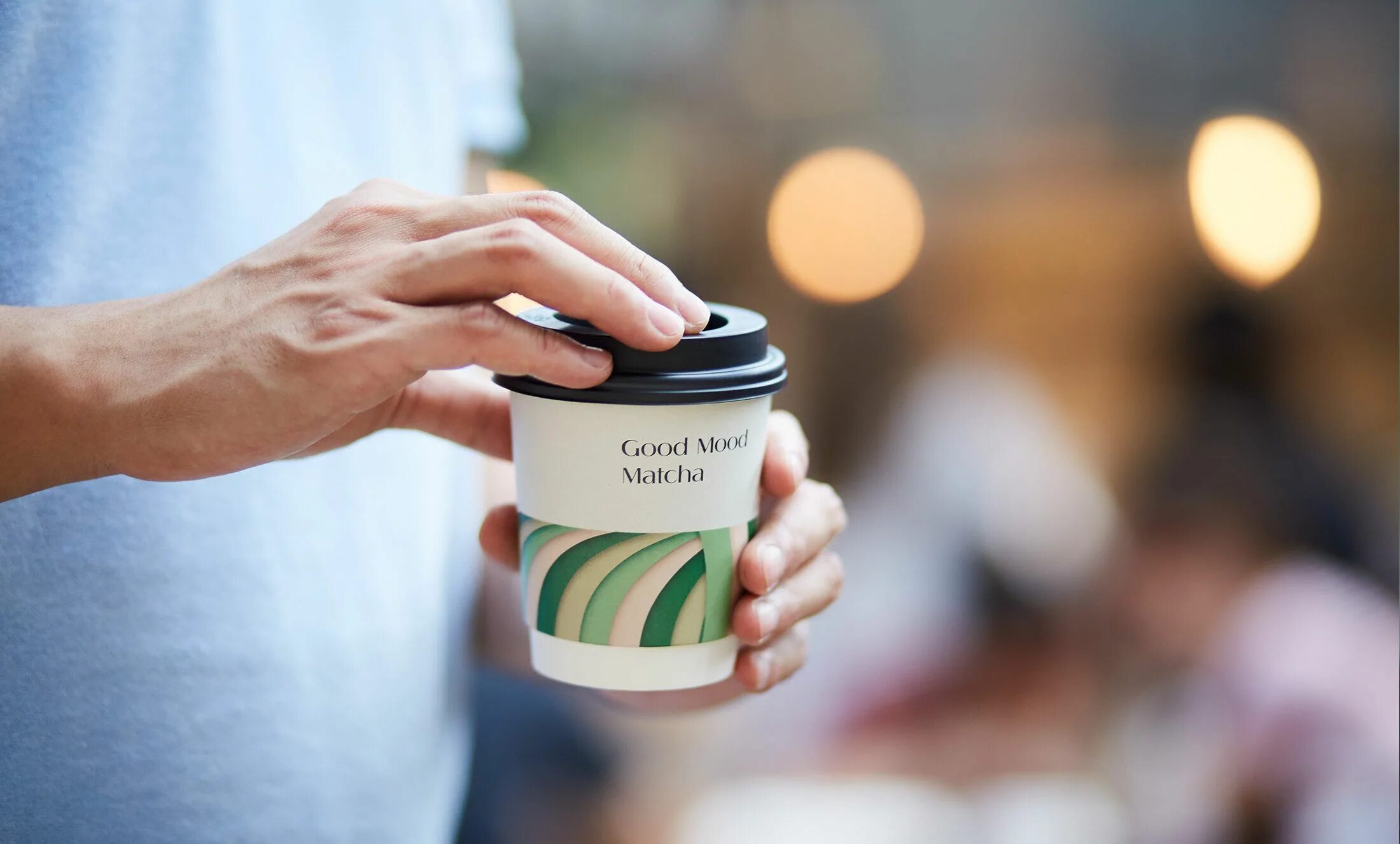 I am in good mood. Good mood. mood paper cup. трендовый дизайн рекламы чая. mood paper cup blue.