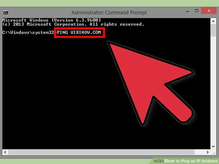 Как пропинговать через cmd