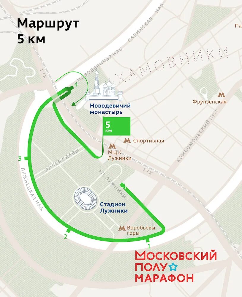 Забег маршрут москва