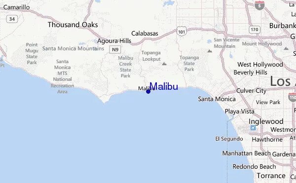 Large Malibu Maps for Free Download and Print High-Resolution and Detailed Maps
