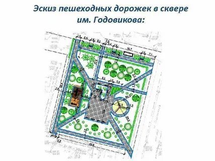 План тропинок в парке
