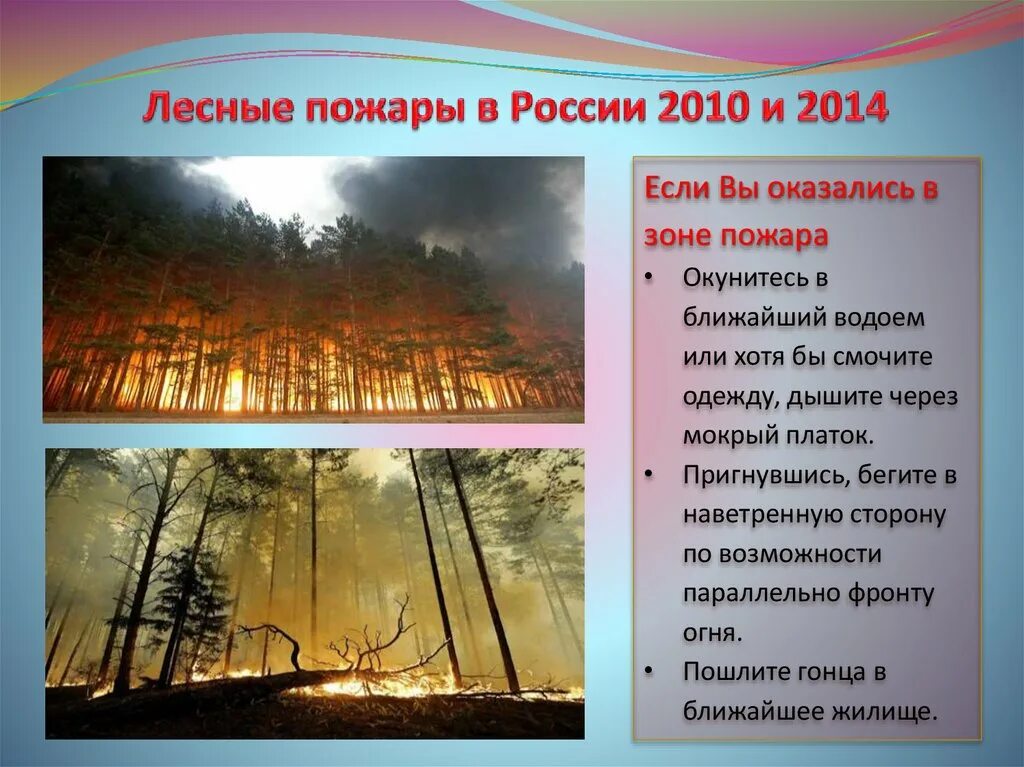 Пожары в россии примеры