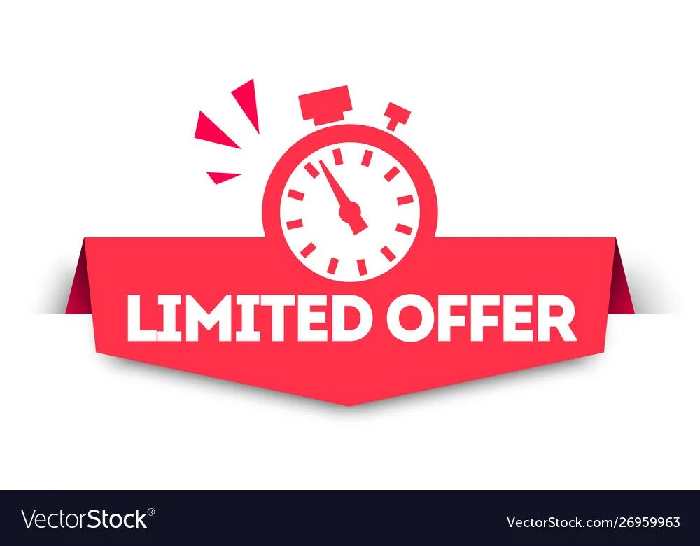 Offers limit. Limited time offer вектор. Limited offer banner. Ограниченное предложение. Оффер баннер.