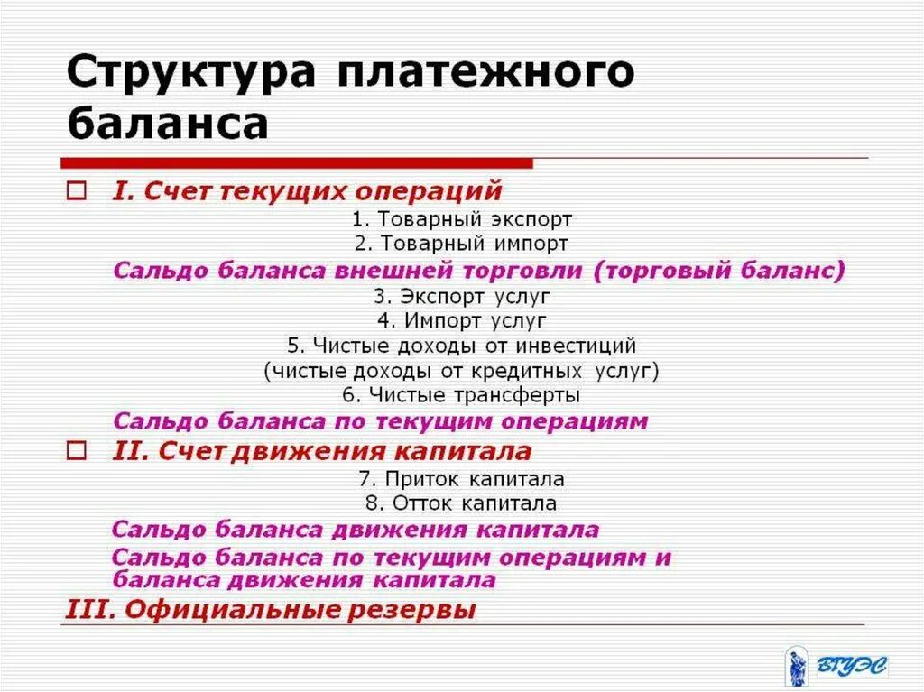 Структура платежного баланса страны. Структура счета текущих операций платежного баланса.. Платежный баланс и его структура. Основные разделы платежного баланса. Расчет текущих операций