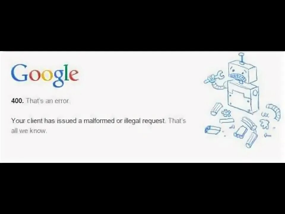 Client error bad request