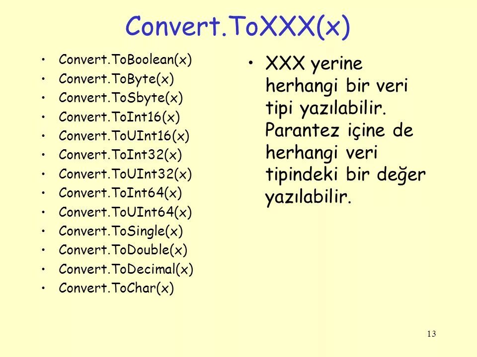 Convert bool. Convert bool