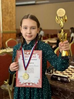 Девочка занявшая 1 место