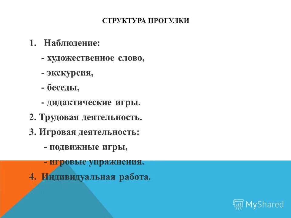 Прогулка содержание. Прогулка содержание