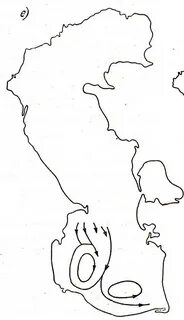 Каспийское море на контурной