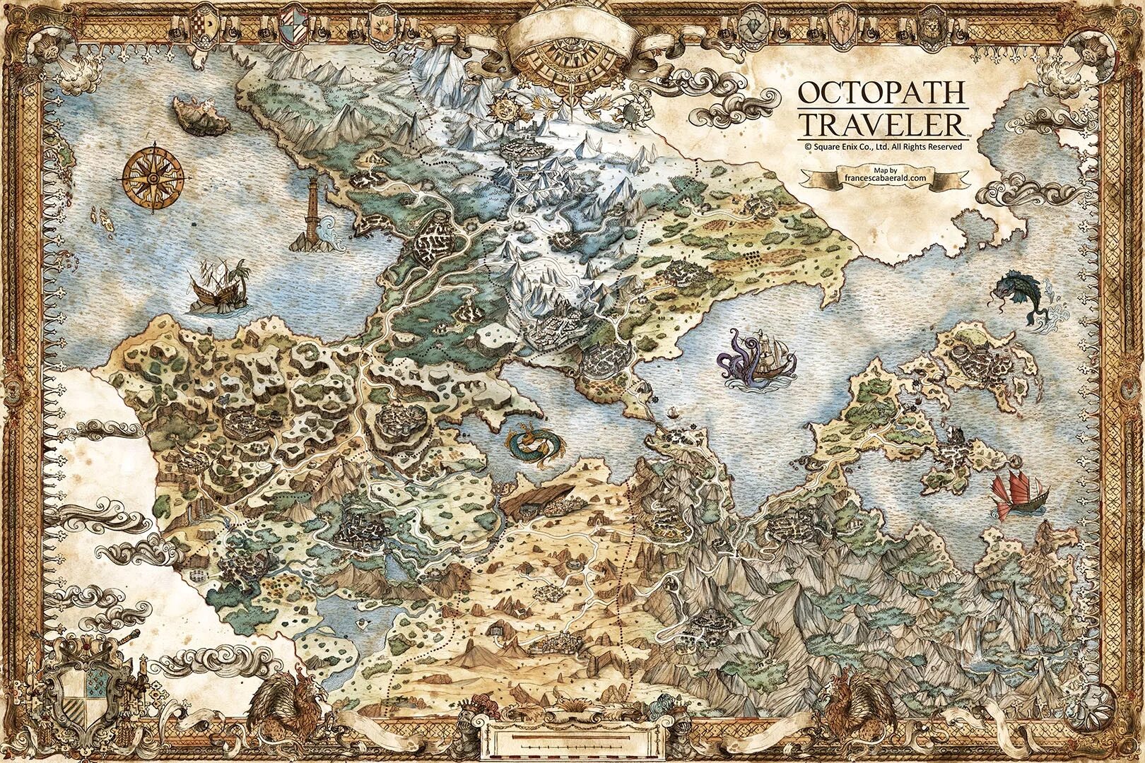 Game map. Octopath traveler карта. Карта фэнтези мира. Карты фэнтези миров. Карта игрового мира.