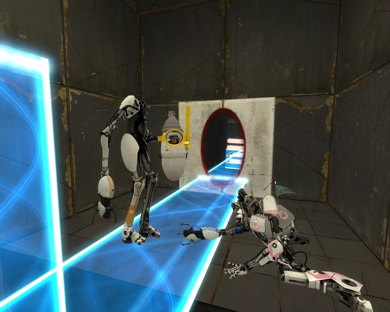 Включи игру порталы. Portal 2 Coop Atlas. Portal 2 Valve. Portal 2 роботы. Portal 2 Atlas screenshot.