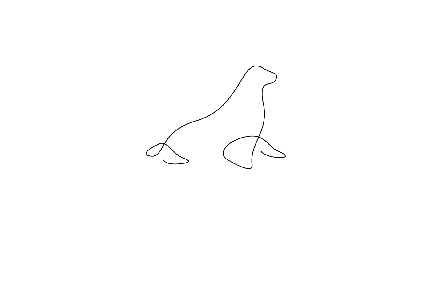 With one line