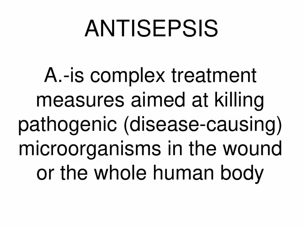 Complex treatment. Complex treatment