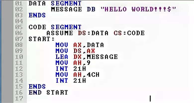 Код хелло. Код на ассемблере hello World. Ассемблер пример hello World. Программа hello World на ассемблере. Ассемблер пример кода.