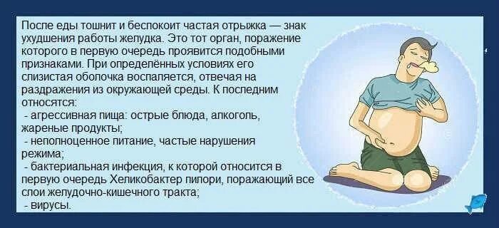 Почему утром болит живот и тошнит. Отрыжка после еды. после еды тошнит и отрыжка. отрыжка и тошнота причины. отрыжка воздухом после еды.
