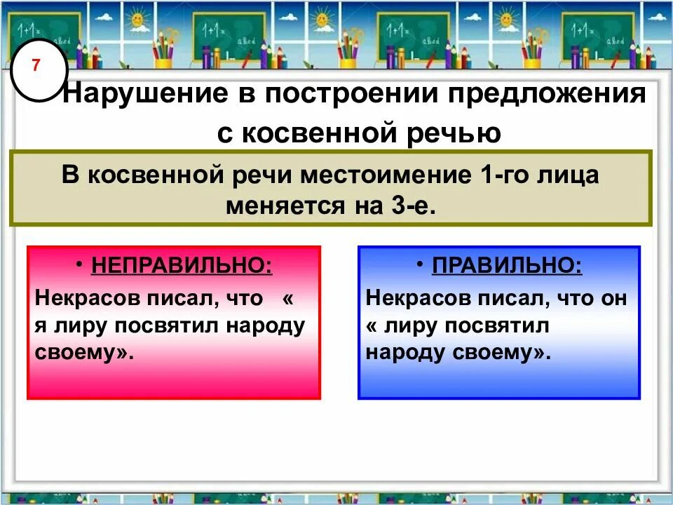 Предложения с косвенными местоимениями. Нарушение в построении предложения с косвенной речью. Нарушение предложения с косвенной речью. Нарушение в построении с косвенной речью. Построение предложения с косвенной речью.