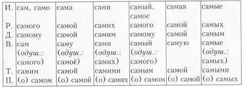 Местоимения 2 3 склонения