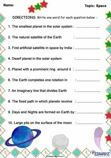 Exploring space 3 grade smiles