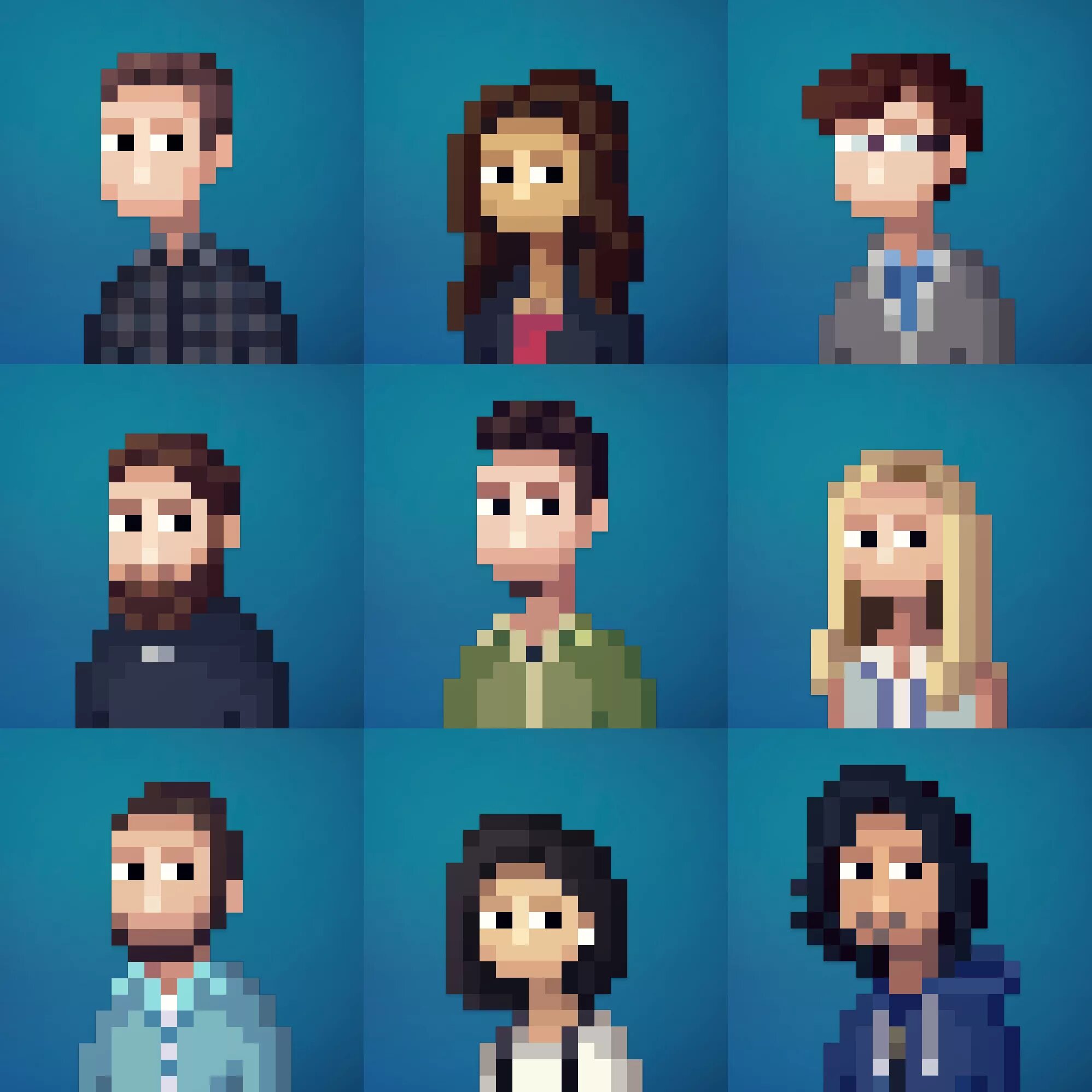 Pixel Portraits Pixel art, Portrait, Graphics inspiration