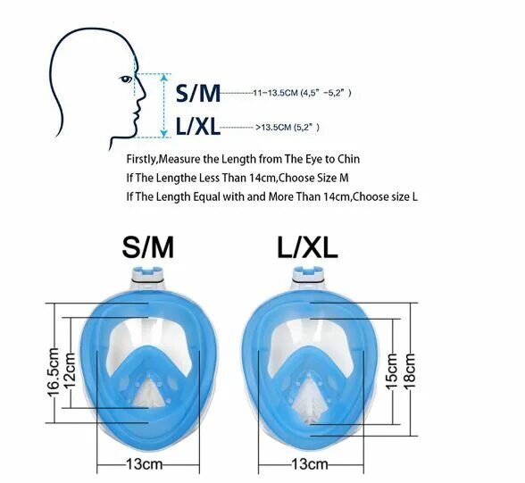 Размерная сетка полнолицевой маски для плавания. Таблица размеров маски для снорклинга. Маска для снорклинга подобрать размер. Размер маски для ныряния. Маска размер l