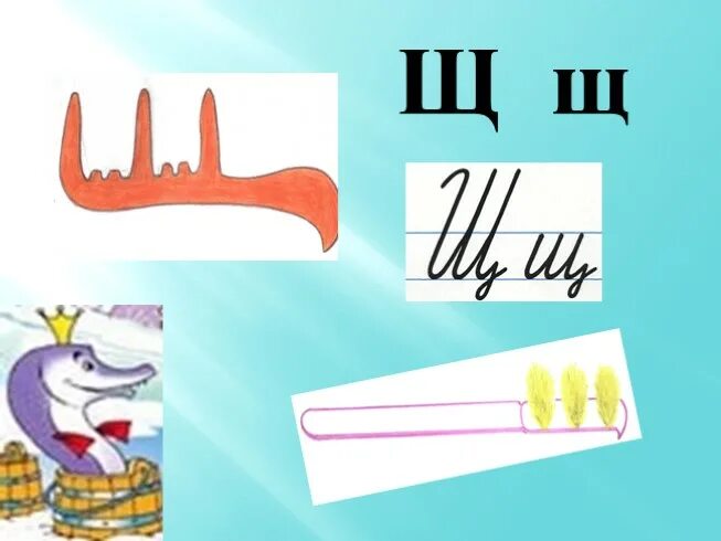 На что похожа буква щ. Рисунок на что похожа буква щ. На что похожа буква щ в картинках. Нач то похожа Букева щ. Звук щ буква щ презентация