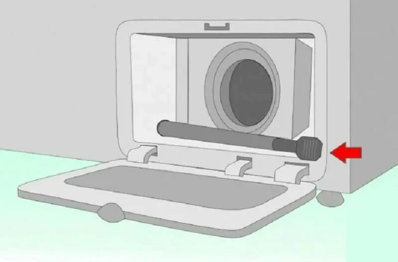 Лючок слива стиральной машины LG f1281td. Не сливается вода в машинке