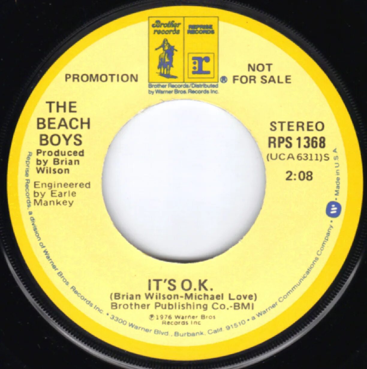 Brother records. Reprise records. Reprise records logo винил. Beach boys Notes. The Beach boys - it's o.k..