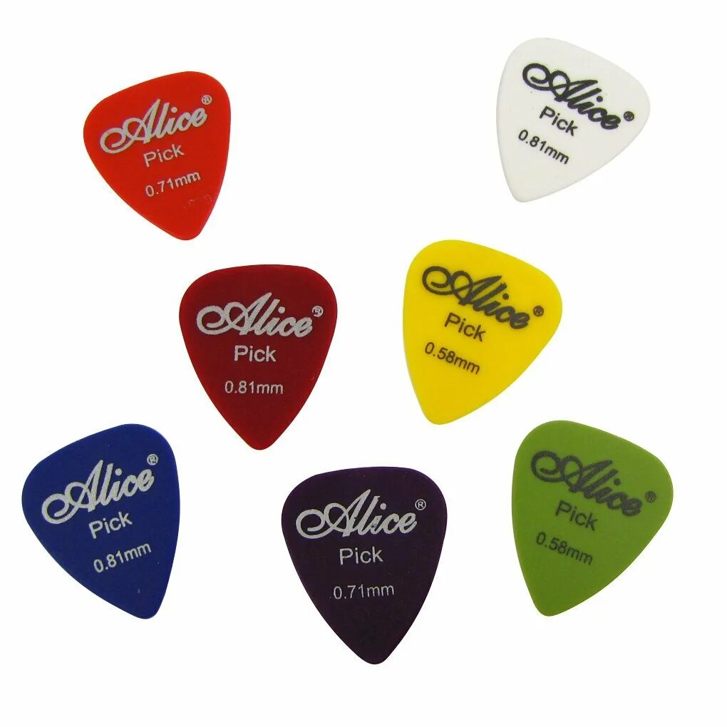 Pick ap. Медиатор матовый. плектр. alice pick 0.81 mm. guitar pick.